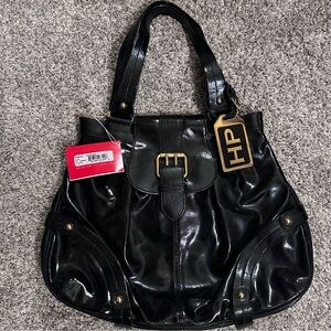 Dooney & Bourke patent leather Hayden shoulder bag. NWT